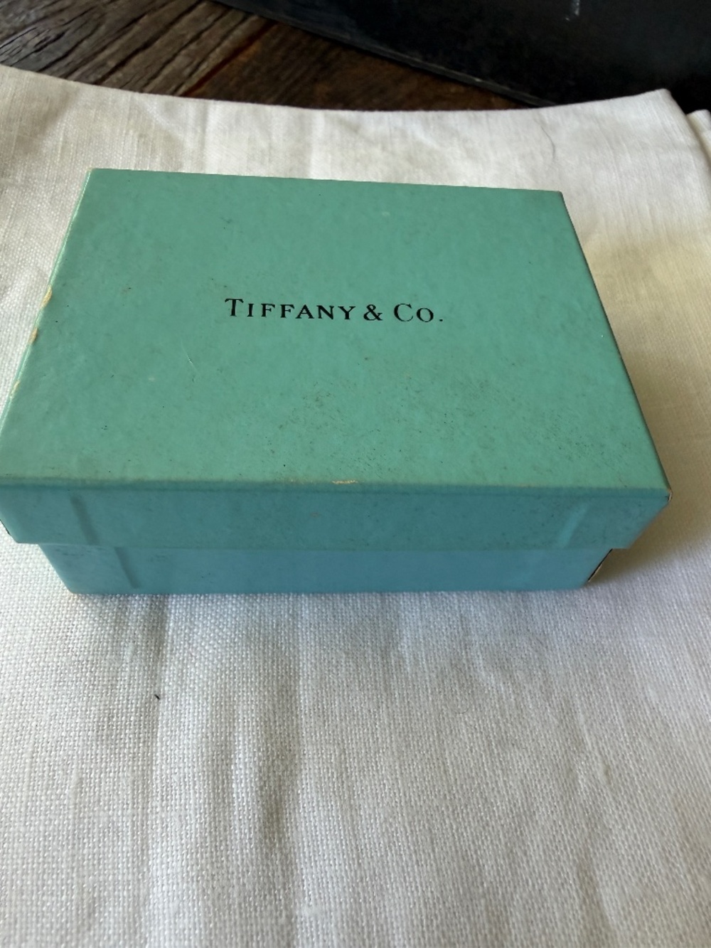 authentic blue Tiffany & Co. empty jewelry gift box